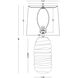 Trentino 28 inch 150.00 watt Brown Table Lamp Portable Light
