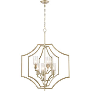 Cheswick 6 Light 28 inch Aged Silver Chandelier Ceiling Light