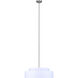 Landra 3 Light 22 inch Brushed Nickel Chandelier Ceiling Light