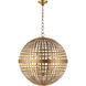 AERIN Mill 6 Light 30 inch Gild Globe Lantern Pendant Ceiling Light, Large
