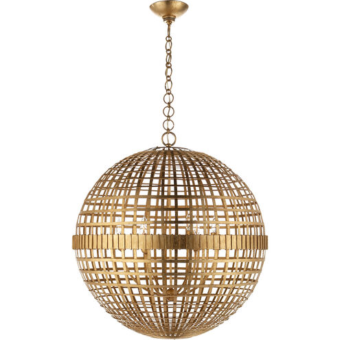 AERIN Mill 6 Light 30 inch Gild Globe Lantern Pendant Ceiling Light, Large