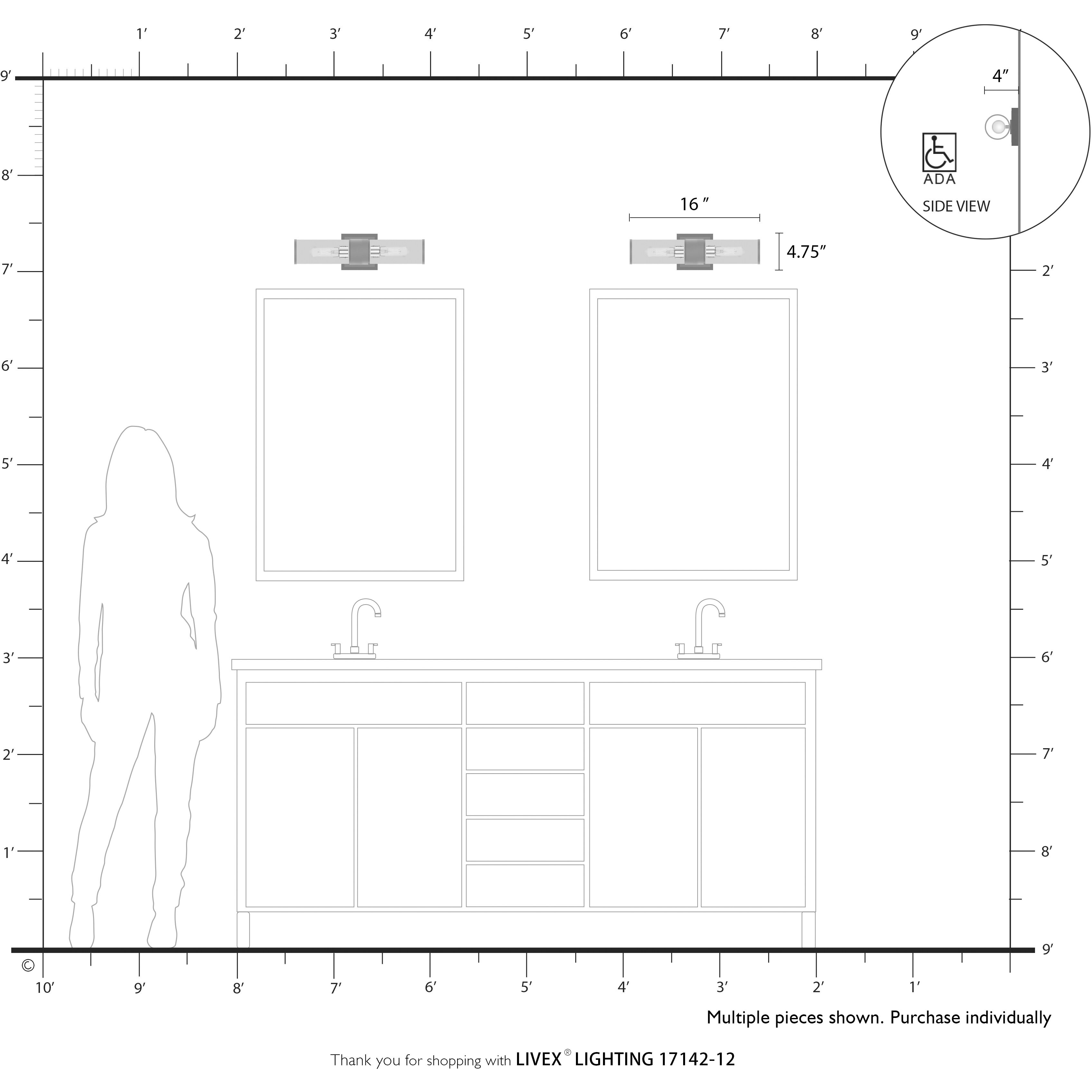 Quincy 2 Light 16 inch Satin Brass Vanity Sconce Wall Light
