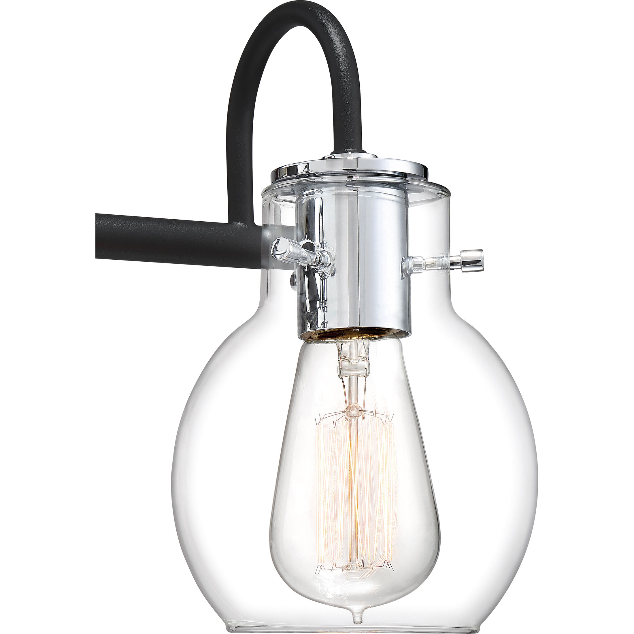 Andrews 3 Light 22 inch Earth Black Bath Light Wall Light, Large