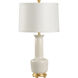 MarketPlace 31 inch 100 watt Snow Glaze Table Lamp Portable Light