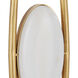 Marlene 67.5 inch 150.00 watt Gold Leaf and White Marble Floor Lamp Portable Light