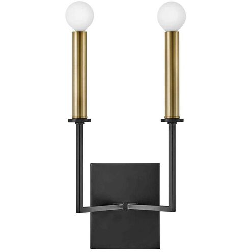 Lazlo LED 8 inch Black ADA Sconce Wall Light