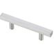 Dior Brushed Nickel Hardware Drawer Pull in 3in Center to Center Bar, Set of 10