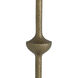 Lucente 66.93 inch 60 watt Vintage Brass Floor Lamp Portable Light