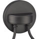 Cecil 2 Light 14 inch Matte Black with Off White Vanity Light Wall Light