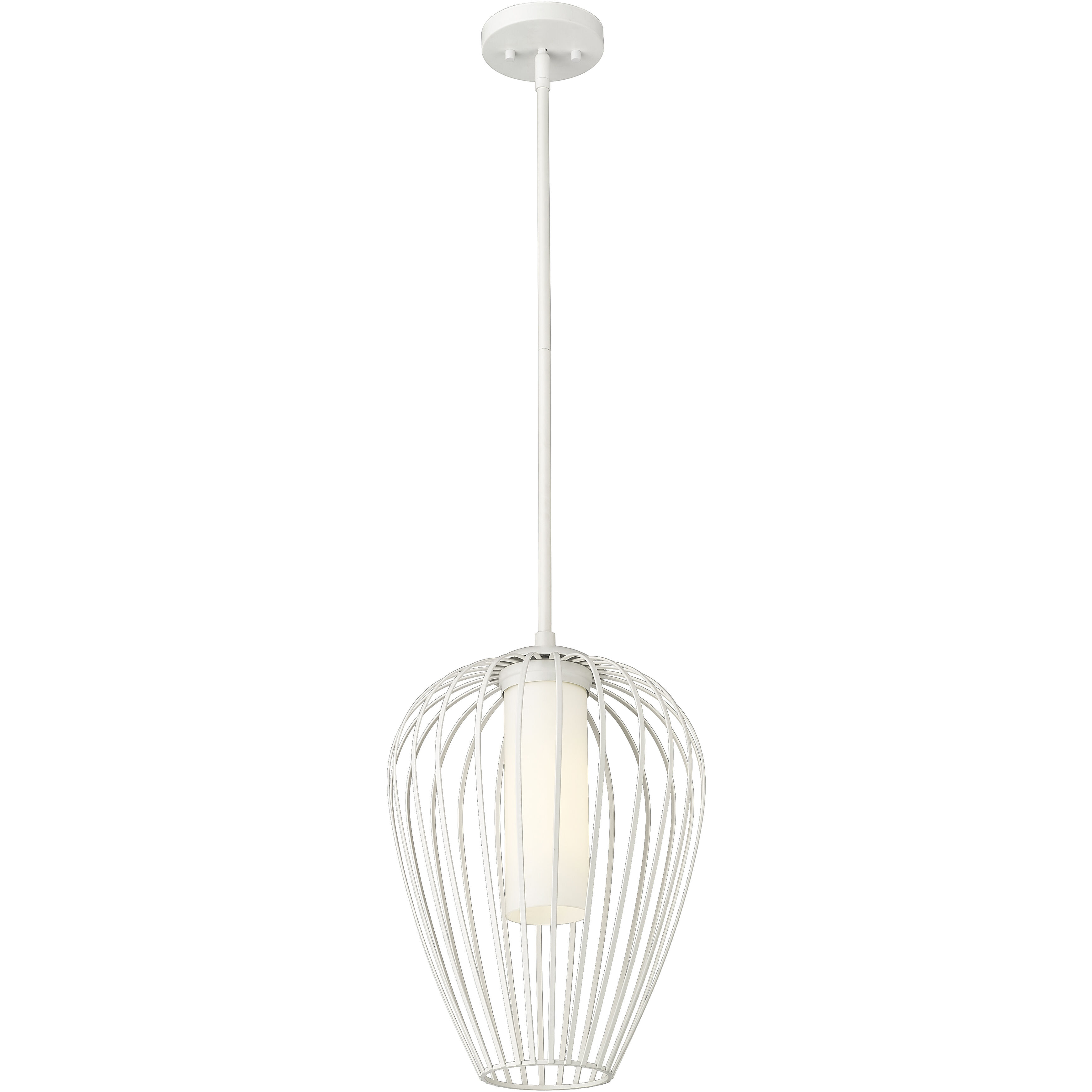 Savanti 1 Light 12 inch Textured White Pendant Ceiling Light