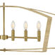 Sammi 6 Light 40 inch Lacquered Brass Chandelier Ceiling Light