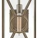 Coastal Elements Brixton Outdoor Wall Mount Lantern in Burnished Bronze, Medium