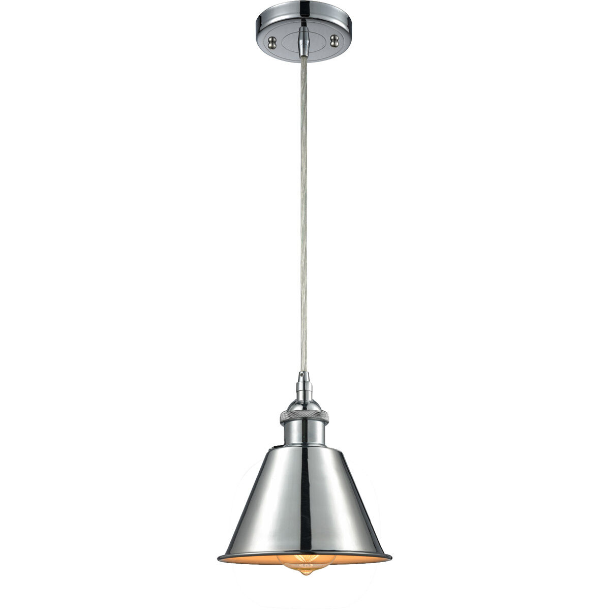 Ballston Smithfield LED 7 inch Antique Brass Mini Pendant Ceiling Light, Ballston