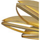 Stewart 8 Light 31.5 inch Gold Leaf Semi-Flush Mount Ceiling Light