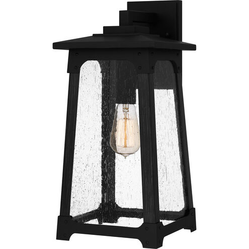 Drescher 1 Light 8 inch Matte Black Outdoor Lantern, Large