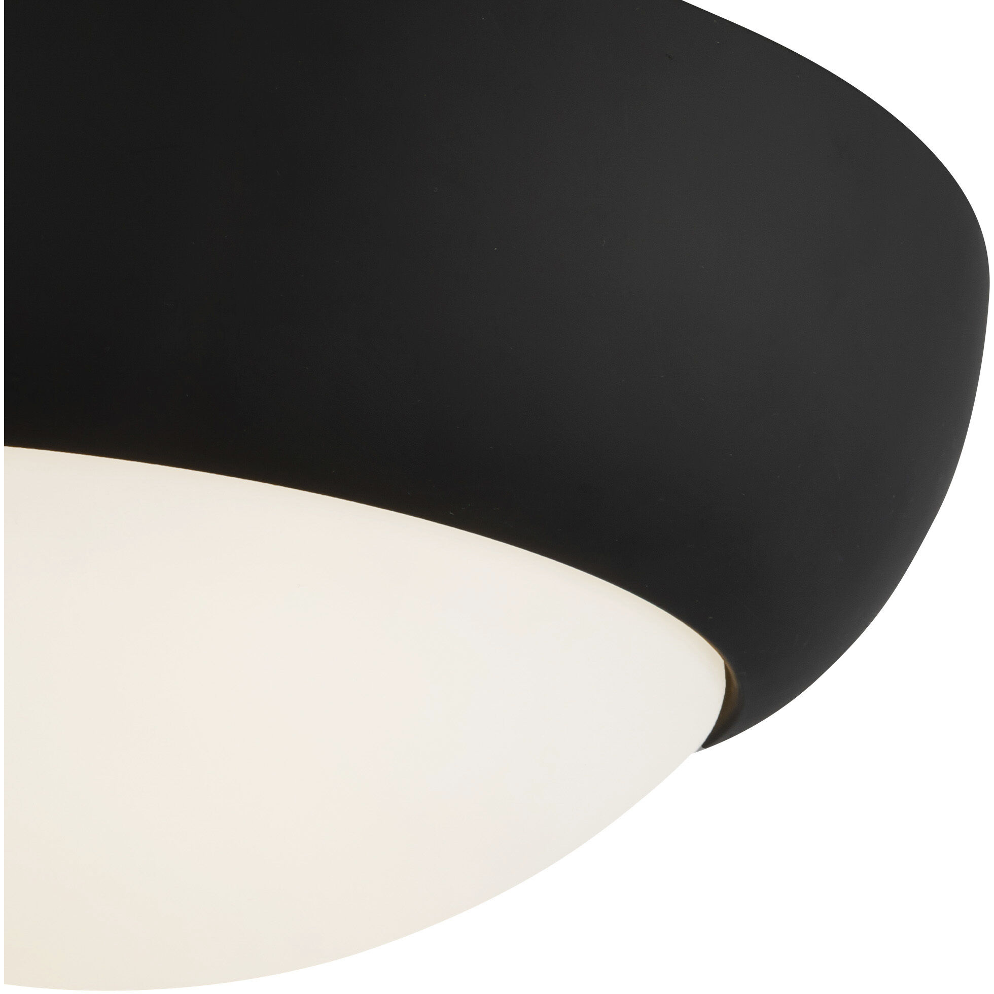 Alora Mood Rubio 2 Light 12.25 inch Matte Black/Opal Matte Glass Flush Mount Ceiling Light
