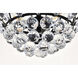 Emilia 3 Light 14 inch Black Flush Mount Ceiling Light