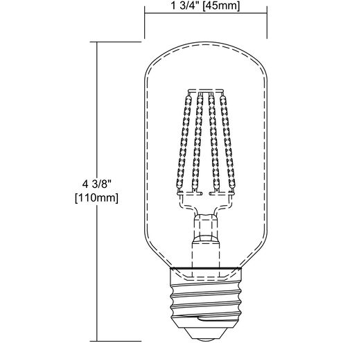 LED Bulbs LED 1.8 inch Light Gold Tint Bulb - Lighting Accessory