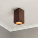 Bosco 5 inch Walnut Flush Mount Ceiling Light