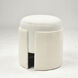 Ondine 18 inch Ivory Accent Stool