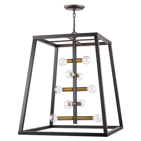 Tiberton 10 Light 32 inch Oil Rubbed Bronze Foyer Pendant Ceiling Light