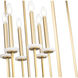 Gaultier 6 Light 18 inch Mondern Gold Chandelier Ceiling Light in Modern Gold