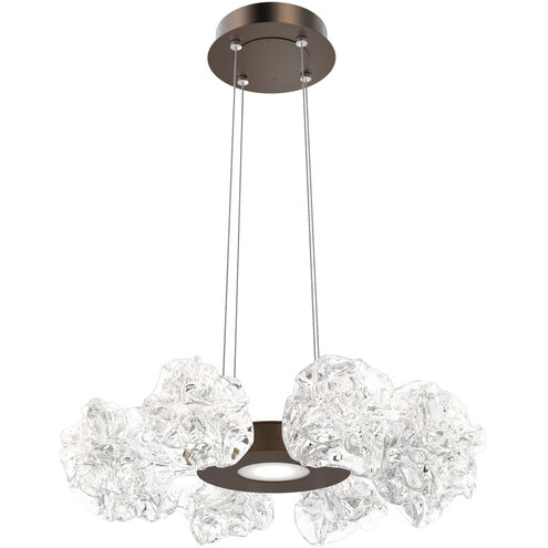 Blossom LED 23.9 inch Flat Bronze Chandelier Ceiling Light in 2700K LED, Radial Ring