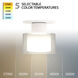 Twist-N-Lite LED 5 inch White Semi-Flush Mount Ceiling Light