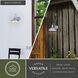 Dorado LED 9 inch Satin Silver and White Outdoor Wall