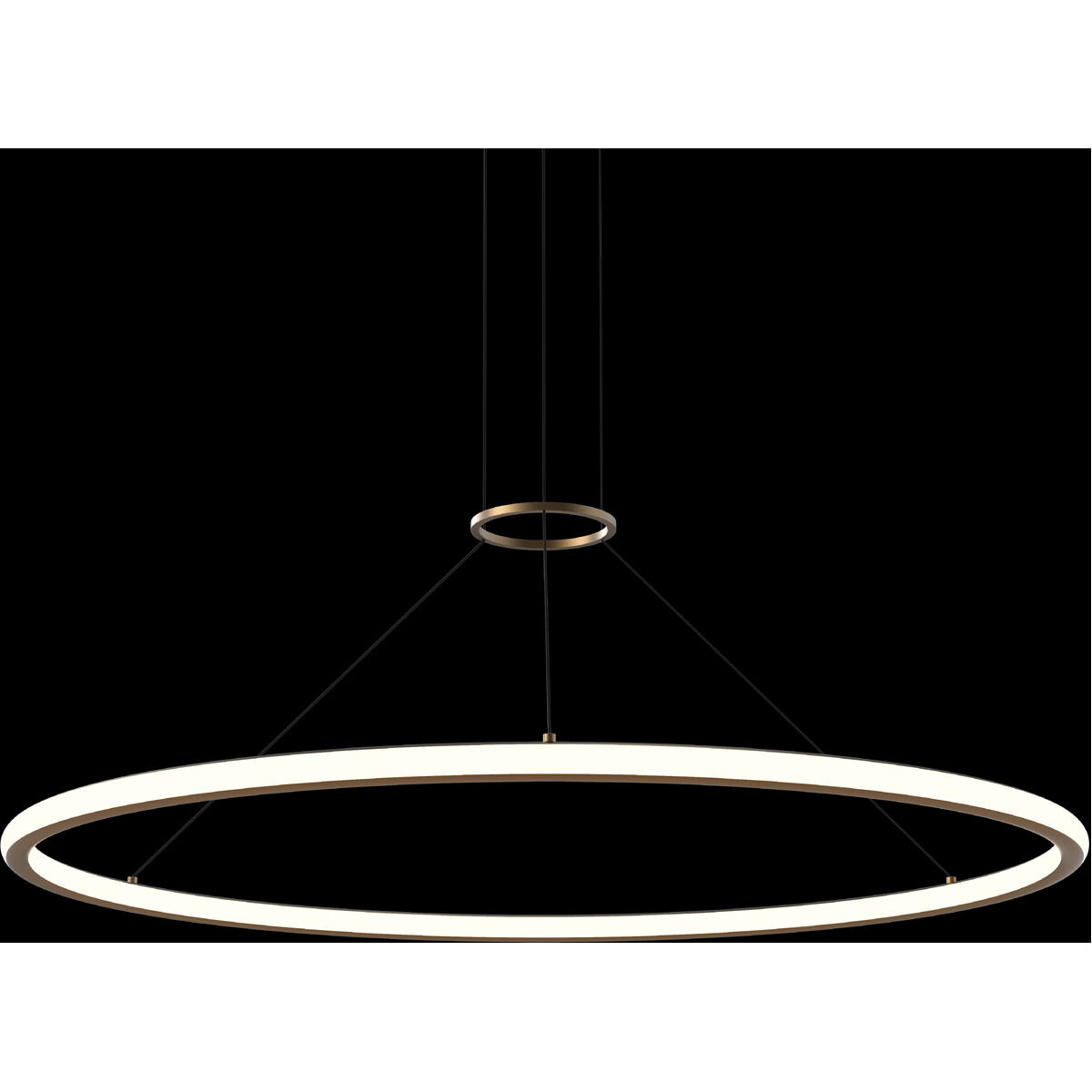 Luna LED 50 inch Painted Brass Pendant Ceiling Light