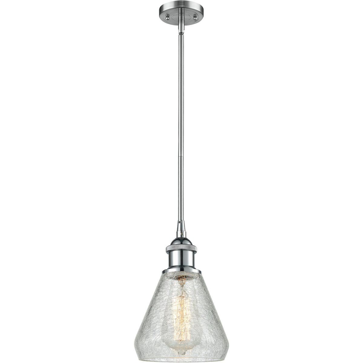 Ballston Conesus LED 6 inch Polished Chrome Pendant Ceiling Light, Ballston