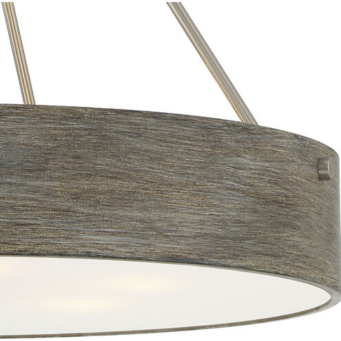 Erba 6 Light 24 inch Brushed Nickel Pendant Ceiling Light