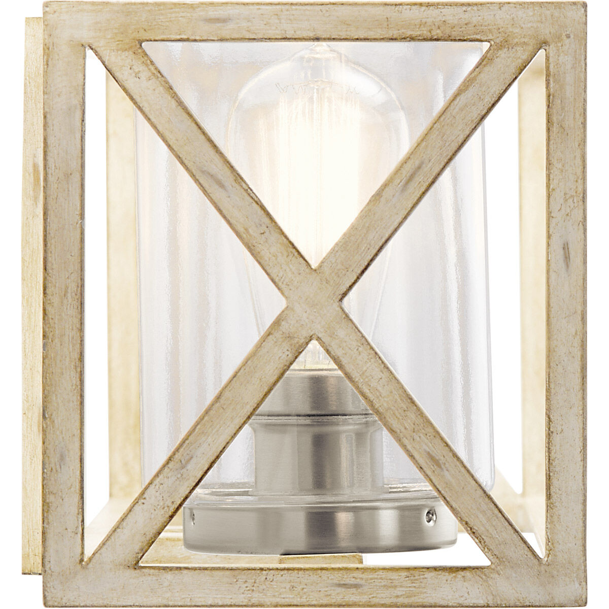 Moorgate 3 Light 23 inch Distressed Antique White Wall Mt Bath 3 Arm Wall Light