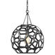 AH by Alexa Hampton Feccetta 1 Light 15 inch Midnight Black Pendant Ceiling Light