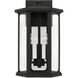 Walton 3 Light 16 inch Black Outdoor Wall Lantern