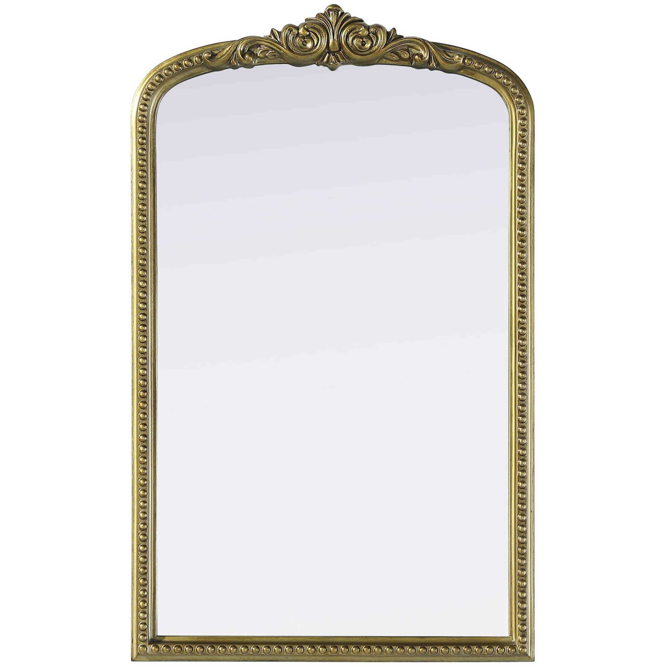 Naomi 36 X 22 inch Antique Brass Mirror