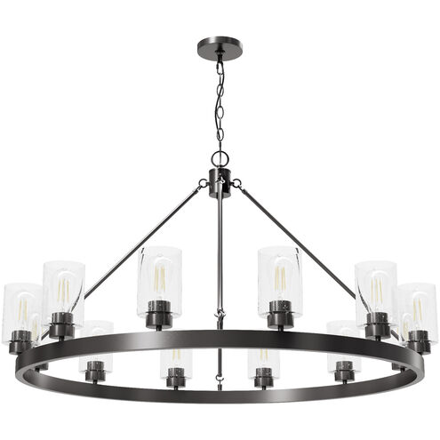 Hartland 12 Light 44 inch Noble Bronze Chandelier Ceiling Light, Extra Large