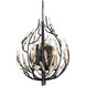 Bask 2 Light 12 inch Matte Black and French Gold Wall Sconce Wall Light