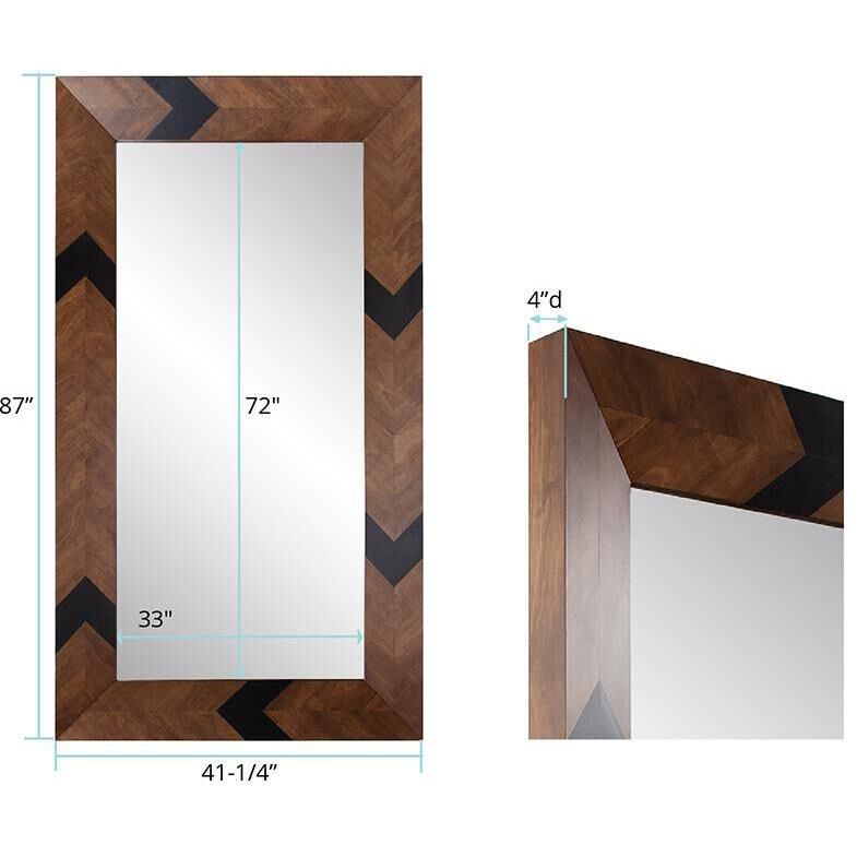 Sierra 87 X 47.25 inch Natural Wood Mirror