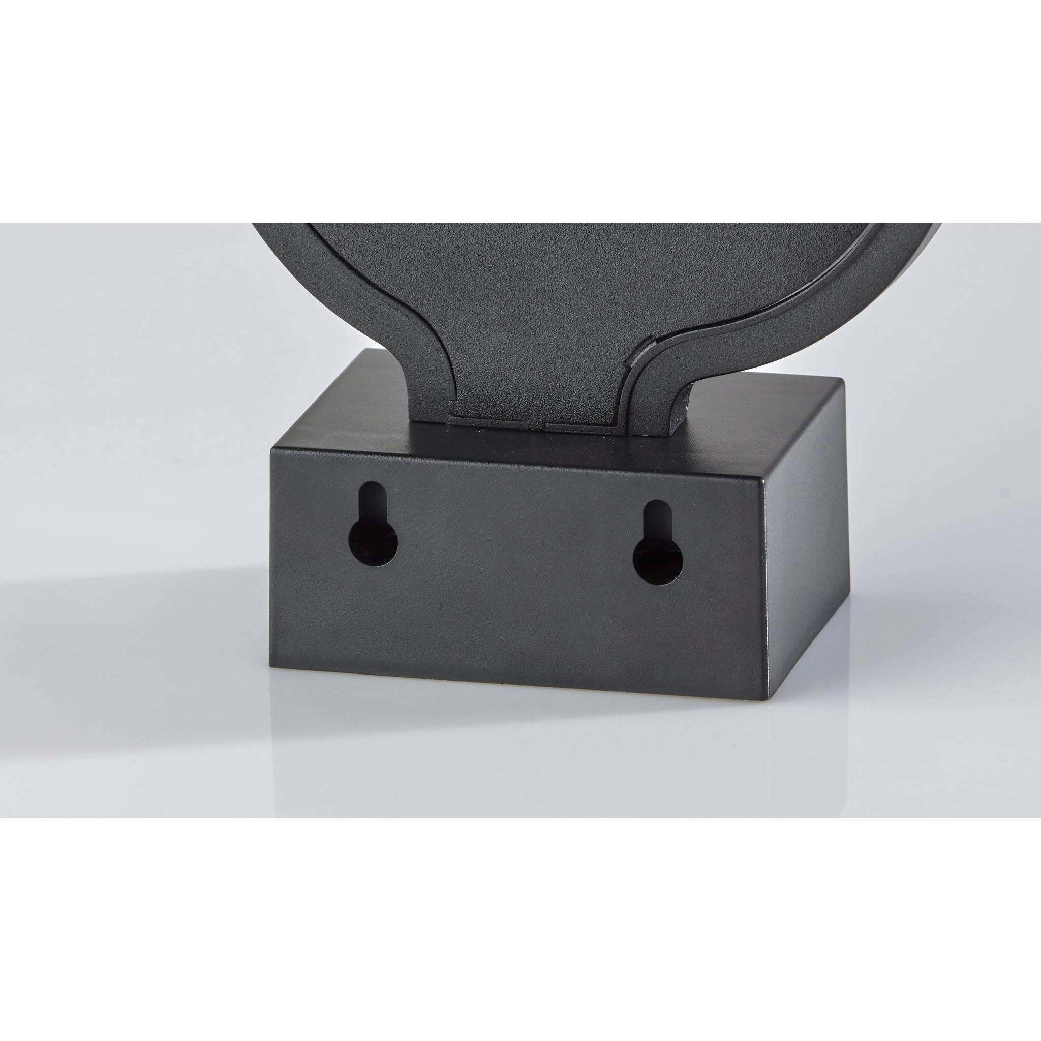 Infinity Neon 10 inch 1 watt Black Table/Wall Lamp Portable Light, Martini Glass, Simplee Adesso