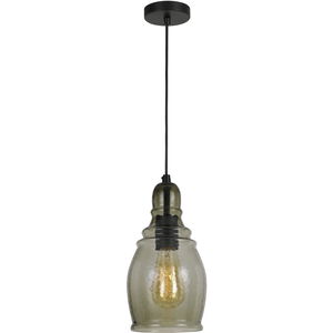 Teramo 1 Light 6 inch Smoky Glass Pendant Ceiling Light