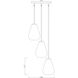 Ayra 3 Light 18 inch Matte Black Chandelier Ceiling Light