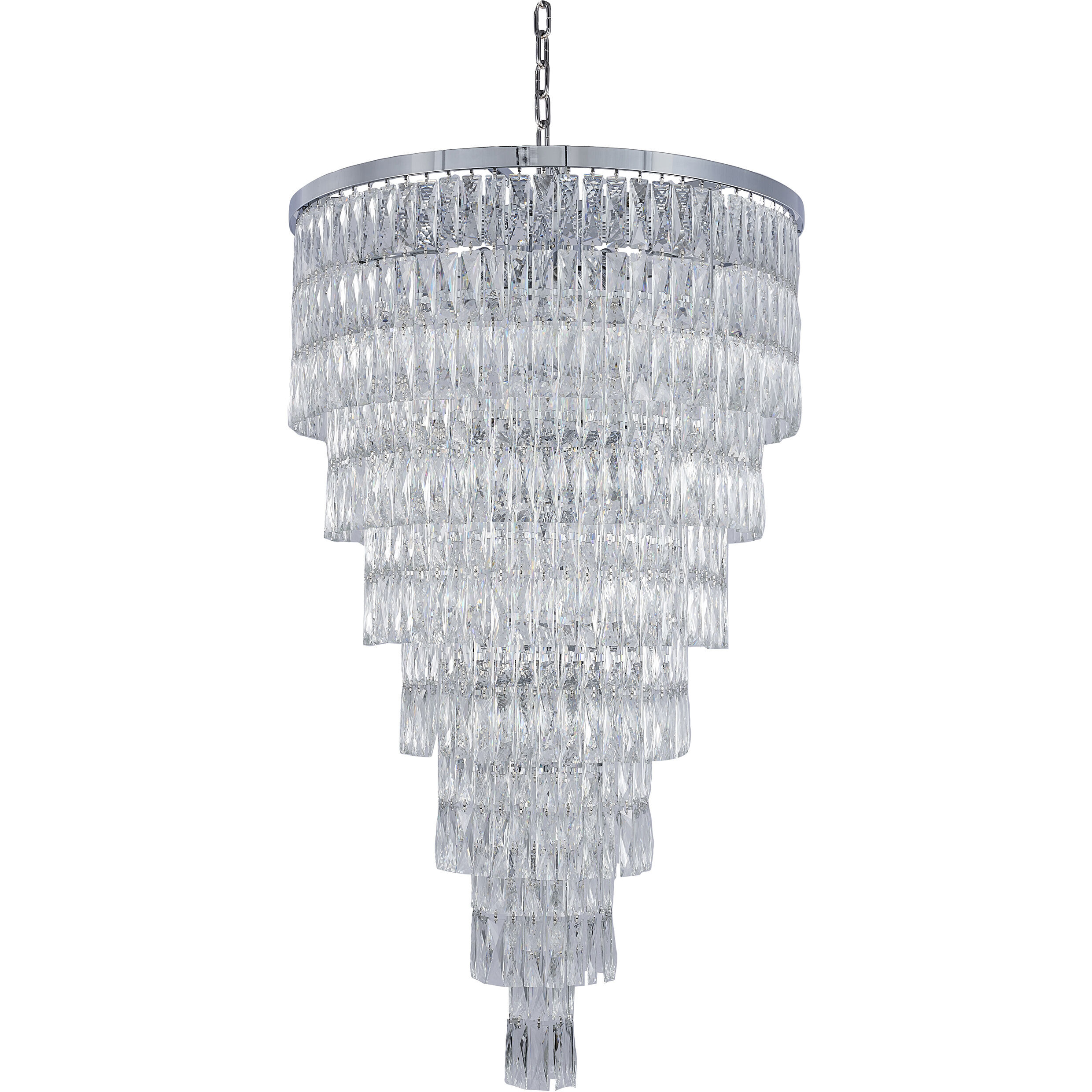 Canada 39 Light 32 inch Chrome Chandelier Ceiling Light