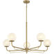 Whitehall 5 Light 38 inch Legacy Brass Chandelier Ceiling Light