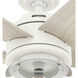 Margo 52 inch Textured White with Light Oak/Fresh White Blades Ceiling Fan