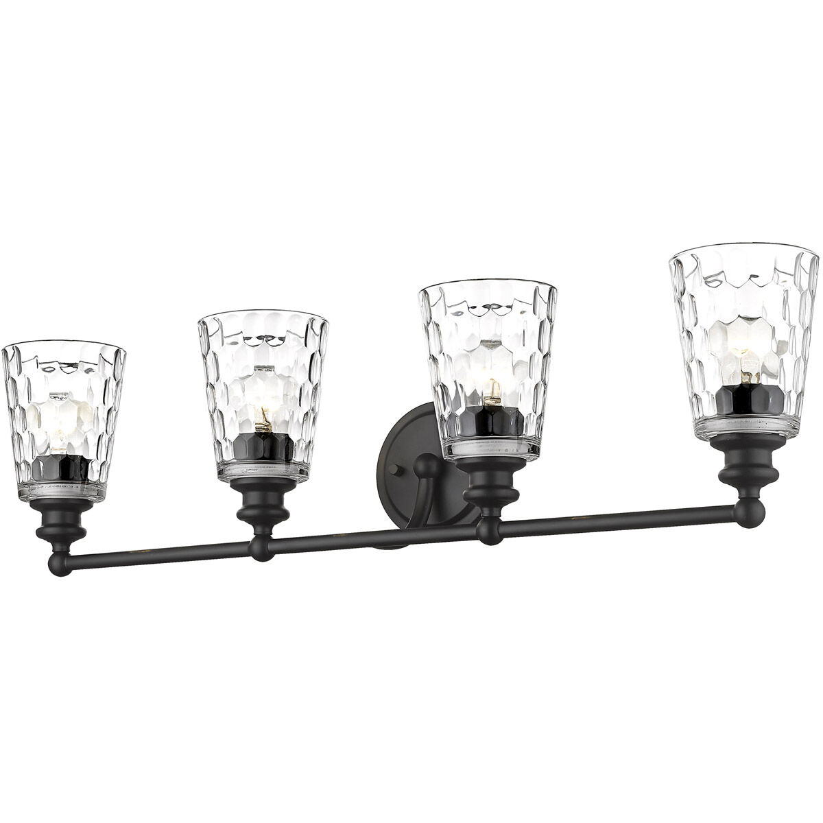 Mae 4 Light 32 inch Matte Black Vanity Light Wall Light