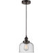 Edison Bell LED 8 inch Oil Rubbed Bronze Mini Pendant Ceiling Light