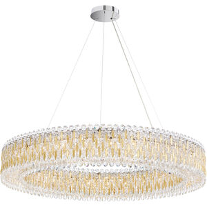Sarella 27 Light 48 inch Polished Stainless Steel Pendant Ceiling Light in Spectra