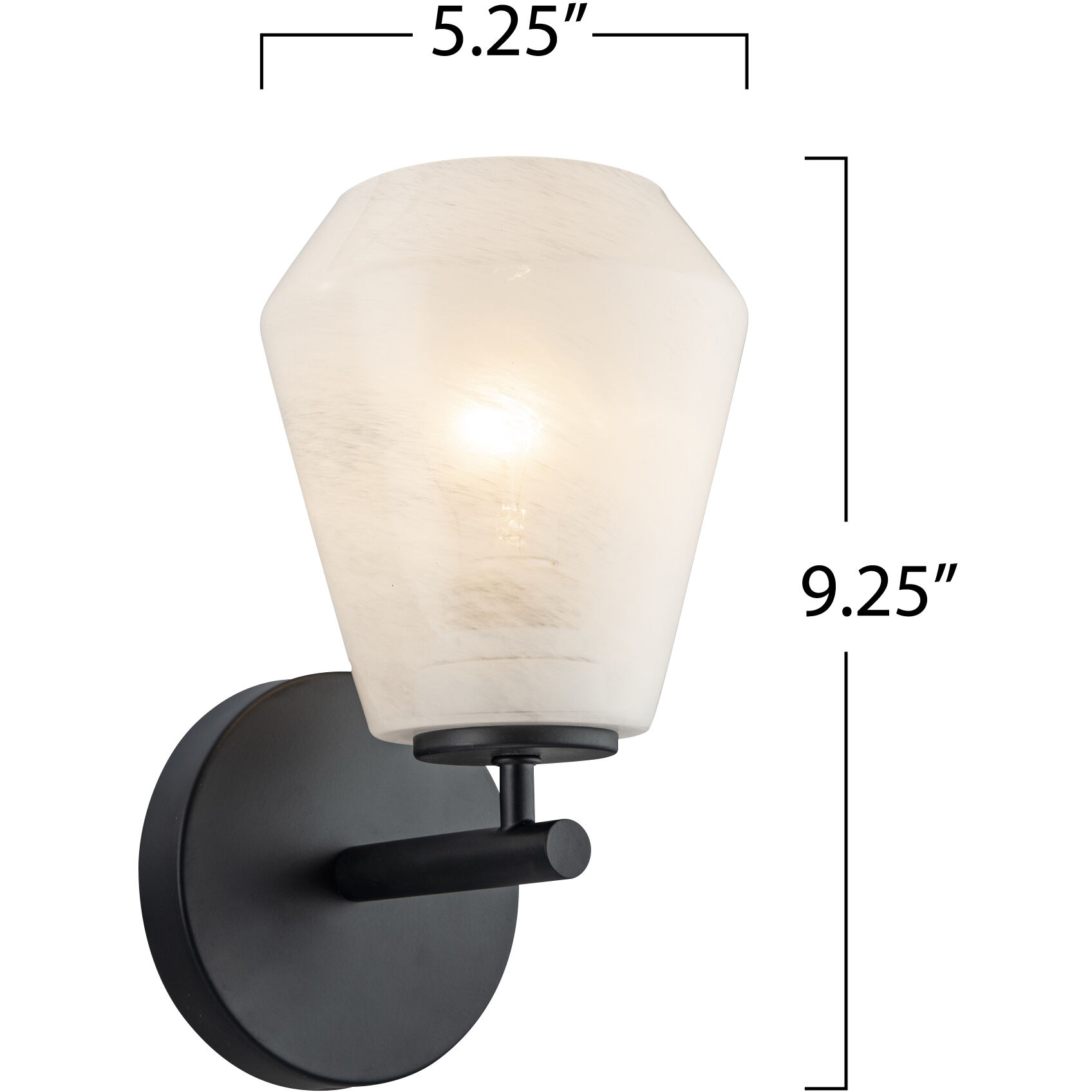 Brooke Wall Sconce Wall Light in Black