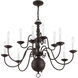 Williamsburgh 12 Light 32 inch Bronze Chandelier Ceiling Light